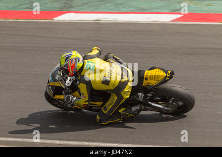 British Superbike Championship offiziellen Test in Snetterton 7. Juni 2017 Stockfoto