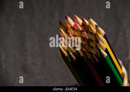 Bündel Buntstifte Stockfoto