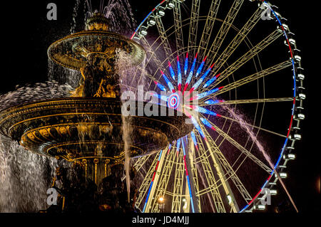 PARIS FRANKREICH - GRANDE ROUE DE PARIS PLACE DE LA CONCORDE - PARIS WEIHNACHTEN UND NEUES JAHR JAHRESZEIT © Frédéric BEAUMONT Stockfoto