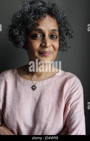 Porträt von Arundhati Roy 14.06.2017 © Basso CANNARSA/Opale Stockfoto