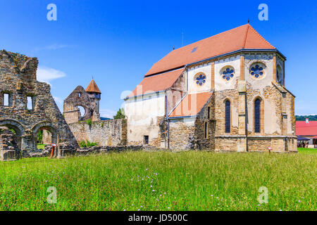 Carta, Sibiu. Die Ruinen der mittelalterlichen Zisterzienser-Abtei in Siebenbürgen, Rumänien. Stockfoto