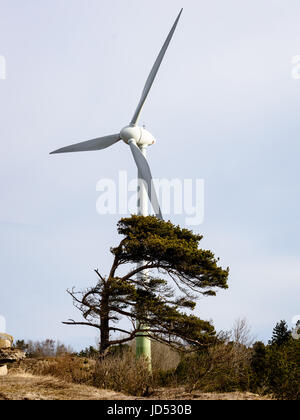 Funkturm. Radar-Linien mit Himmel im Hintergrund Stockfoto