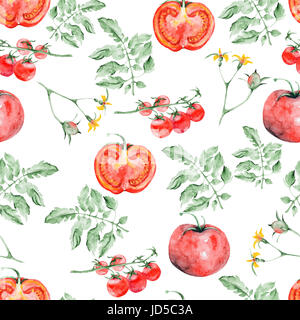 nahtlose Muster der Tomate Stockfoto