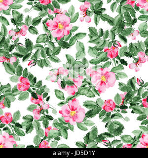 Briar Blüte Blumenmuster Stockfoto