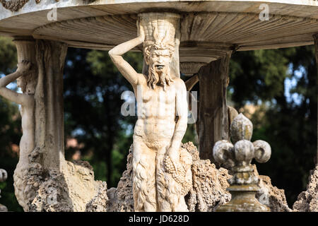 Fragment des Fontain Bernini benannt Cochlea in Villa Doria Pamphili Stockfoto