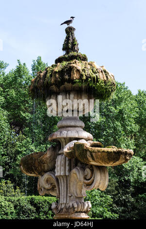 Fontain Giglio in Villa Doria Pamphili an der Via Aurelia Antica Stockfoto