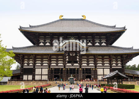 Todai-Ji, östlichen großen Tempel, große Buddha-Halle Stockfoto