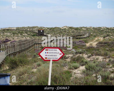 Ilha da Culatra, Faro, Portugal Stockfoto