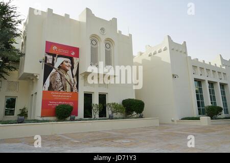 Blick von der Education City Complex von Qatar Foundation, derzeit im Bau in Doha ins Leben gerufen. Freuen Sie sich auf mehreren westlichen Universitäten Stockfoto