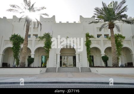 Blick von der Education City Complex von Qatar Foundation, derzeit im Bau in Doha ins Leben gerufen. Freuen Sie sich auf mehreren westlichen Universitäten Stockfoto