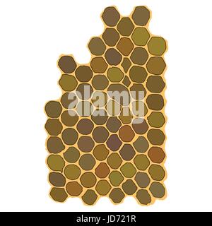 Sechseckige Waben Waben Stock Vektor