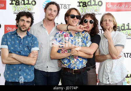 Philadelphia, PA, USA. 18. Juni 2017. IronTom backstage bei Radio 104.5 Block Sommerfest am Festival Pier in Philadelphia, Pa am 18. Juni 2017 Credit: Star Shooter/Medien Punch/Alamy Live News Stockfoto