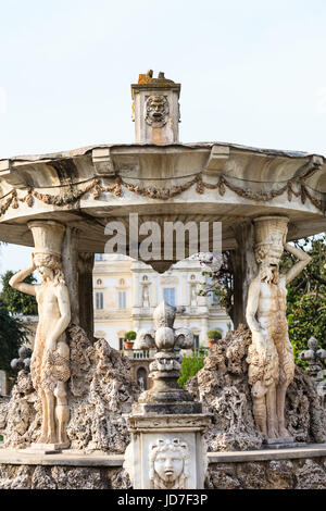 Fragment des Fontain Bernini benannt Cochlea in Villa Doria Pamphili Stockfoto