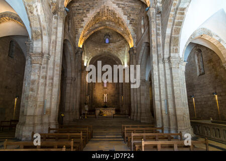 JERUSALEM, ISRAEL - 18. April 2015: Kirche von Saint Anne Interieur in Jerusalem Stockfoto