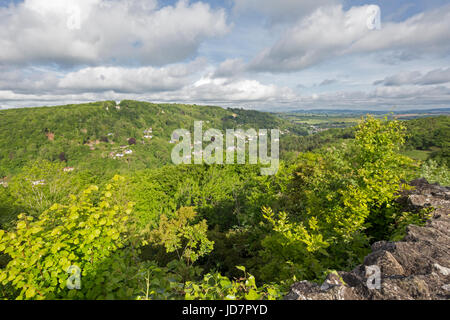 Der Fluss Wye von Symonds Yat, Herefordshire, England, Uk Stockfoto