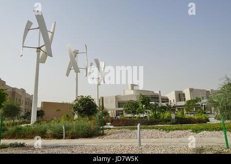 Blick von der Education City Complex von Qatar Foundation, derzeit im Bau in Doha ins Leben gerufen. Freuen Sie sich auf mehreren westlichen Universitäten. Stockfoto