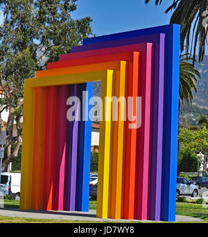 Regenbogen-Tor in Santa Barbara Stockfoto