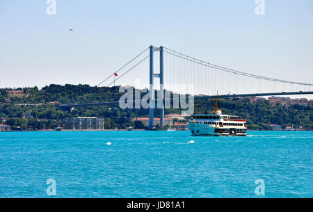 Türkis gefärbt Bosporus Stockfoto