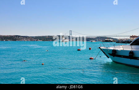 Türkis gefärbt Bosporus Stockfoto