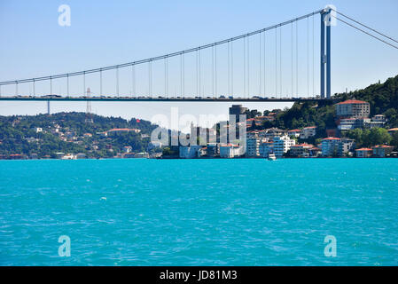 Türkis gefärbt Bosporus Stockfoto