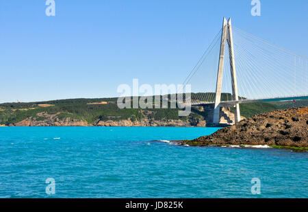 Türkis gefärbt Bosporus Stockfoto