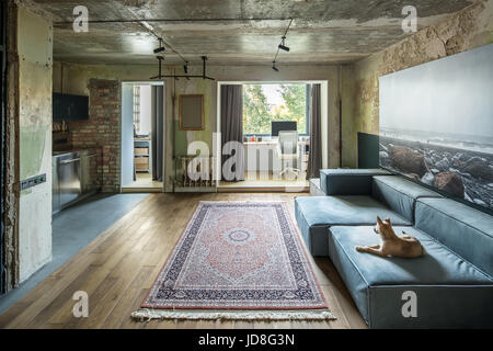 Saal im Loft-Stil Stockfoto