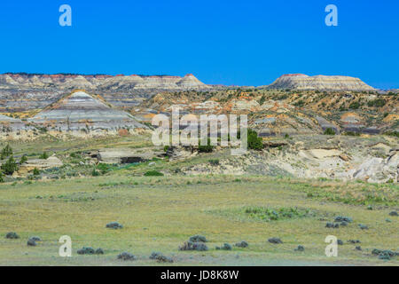 Terry Badlands gesehen von der Calypso-Trail in der Nähe von Terry, montana Stockfoto