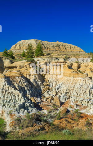 Terry Badlands gesehen von der Calypso-Trail in der Nähe von Terry, montana Stockfoto