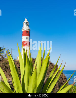 Pointe Aux Höhlen auch bekannt als Albion Leuchtturm. Mauritius Stockfoto