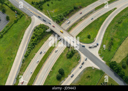 Luftaufnahme des Interstate-Highway-Austausch Stockfoto