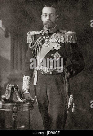 George V, 1865-1936.  König des Vereinigten Königreichs und der britischen Besitzungen und Kaiser von Indien.  Hutchinson Geschichte der Nationen veröffentlichte 1915. Stockfoto