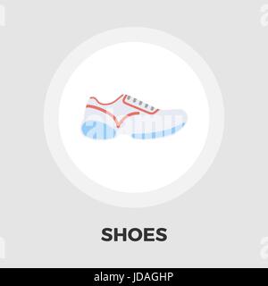 Schuhe-Symbol Vektor. Flach-Symbol auf dem weißen Hintergrund isoliert. Editierbare EPS-Datei. Vektor-Illustration. Stock Vektor
