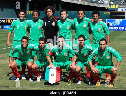 Mexiko-TEAMGRUPPE OAKLAND CA USA 5. Juli 2009 Stockfoto