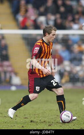 NICKY Recht BRADFORD CITY FC VALLEY PARADE BRADFORD ENGLAND 14. Februar 2009 Stockfoto