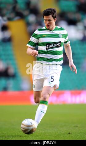 GARY CALDWELL CELTIC PARK GLASGOW CELTIC GLASGOW Schottland 7. Februar 2009 Stockfoto