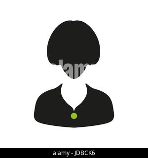 Vektor-Symbol-Business-Frau Stock Vektor