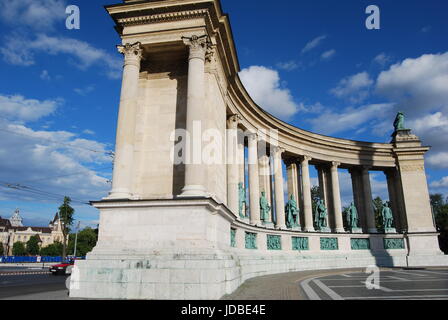 Heldenplatz in Budapest Stockfoto