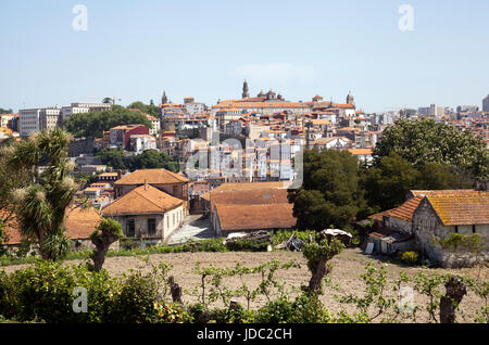 Blick über Porto Grahams Kellereien in Porto, Portugal Stockfoto