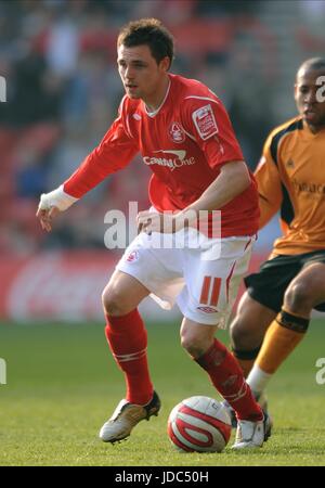 PAUL ANDERSON NOTTINGHAM FOREST FC der Stadt Boden NOTTINGHAM ENGLAND 21. März 2009 Stockfoto