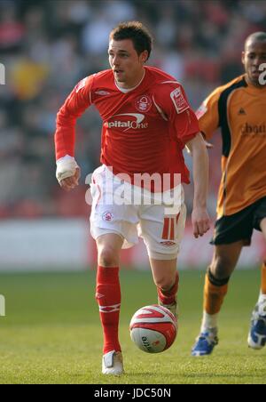 PAUL ANDERSON NOTTINGHAM FOREST FC der Stadt Boden NOTTINGHAM ENGLAND 21. März 2009 Stockfoto