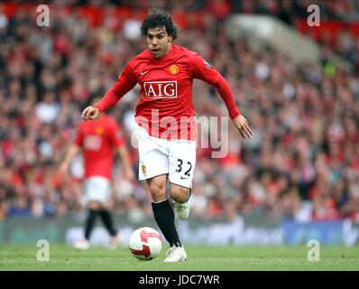 CARLOS TEVEZ MANCHESTER UNITED FC OLD TRAFFORD MANCHESTER ENGLAND 10. Mai 2009 Stockfoto