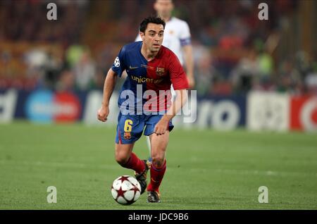 XAVI FC BARCELONA STADIO OLIMPICO Rom 27. Mai 2009 Stockfoto