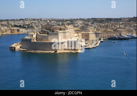 Fort St. Angelo, Grand Harbour, Vittoriosa, Valletta, Malta Stockfoto