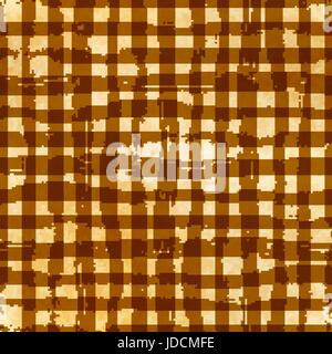 Hand gezeichnet Grunge Tinte Raster auf altem Papier, nahtlose Muster Stock Vektor
