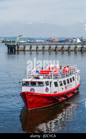 Marianne von Manchester Cardiff Kreuzfahrten Schiff und Passagiere, Cardiff Bay Stockfoto