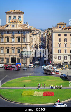 Piazza Venezia, Rom, Italien, Rom, Latium, Italien Stockfoto