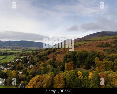 Luftaufnahme von Belle Arti in Bassenthwaite Stockfoto