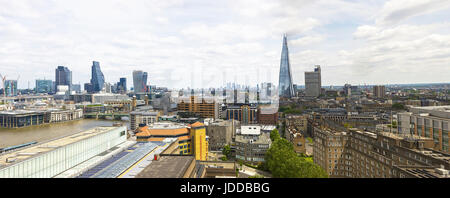 Blick auf London von Tate Modern Stockfoto