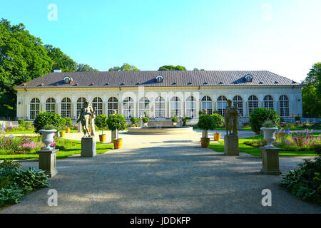 Warschau, Polen. 20. Juni 2017. Polen, Warschau, 20. Juni 2017: voller Sonnenschein bei steigenden Temperaturen füllt leere Lazienki-Park am Morgen. Bildnachweis: Madeleine Ratz/Alamy Live-Nachrichten Stockfoto