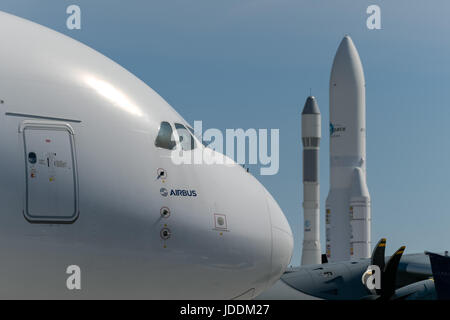 Julien Mattia / Le Pictorium - Salon du Bourget 2017 während des Besuchs von Emmanuel Macron - 19.06.2017 - Frankreich / Seine-Saint-Denis / Le Bourget - Paris Air Show 2017 während des Besuchs von Emmanuel Macron Stockfoto